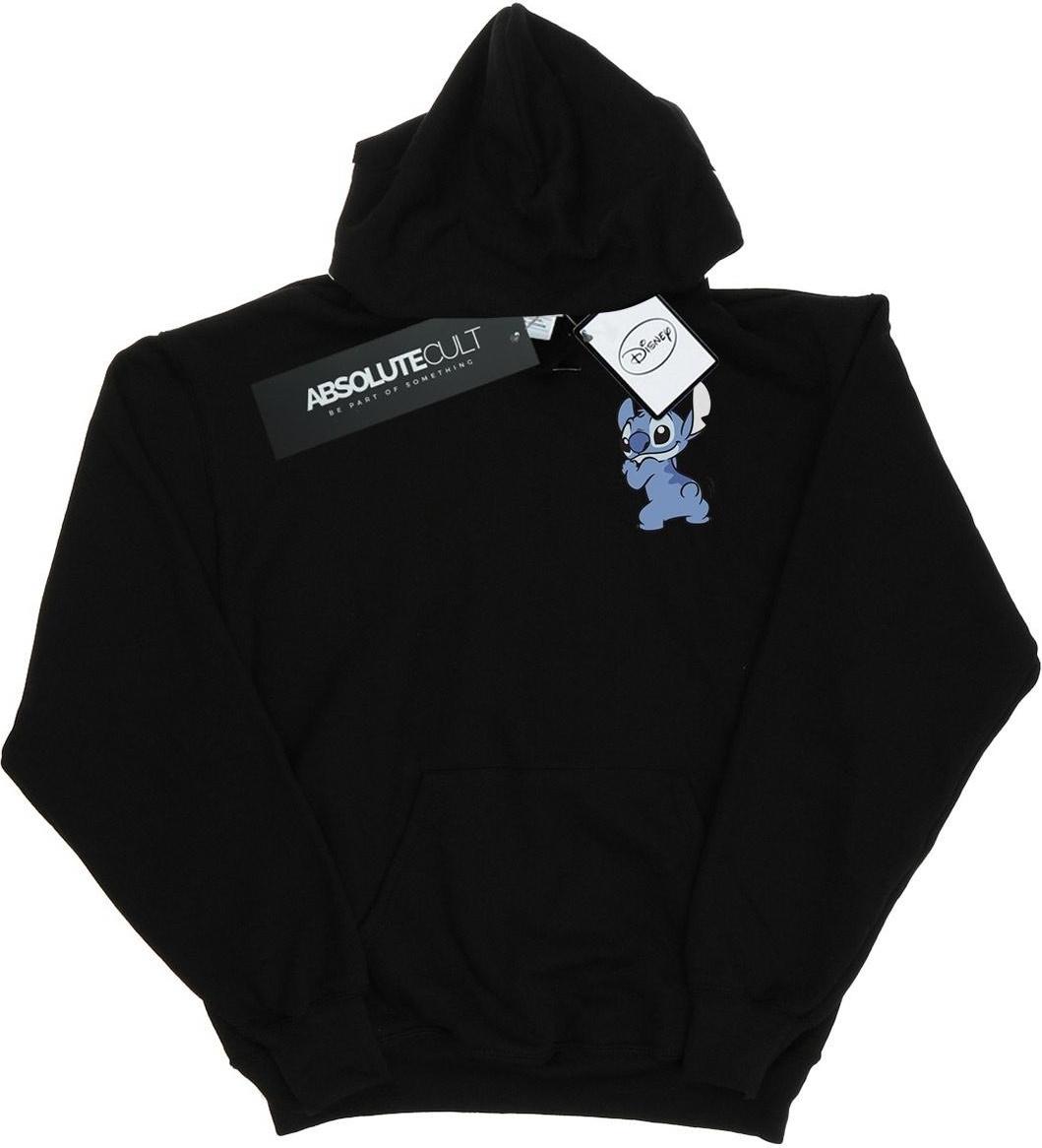 disney hoodie lilo and stitch printed black xl