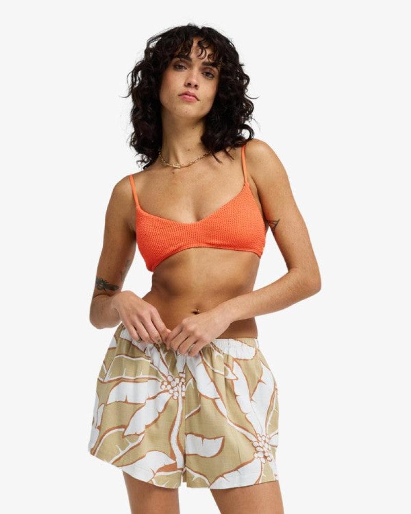billabong shorts estampado ebjns00122 beige claro