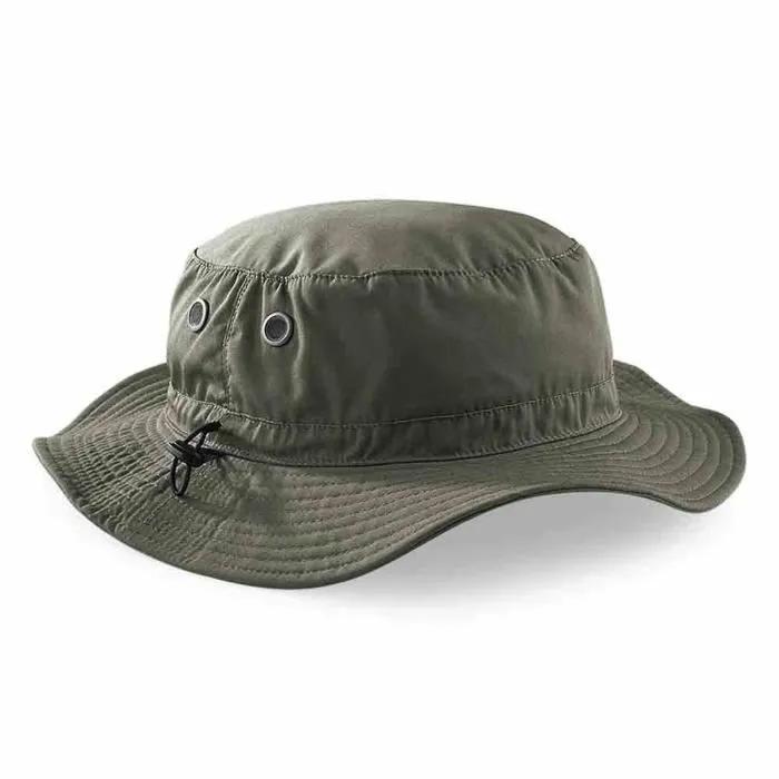 beechfield bucket hat cargo olive green one size