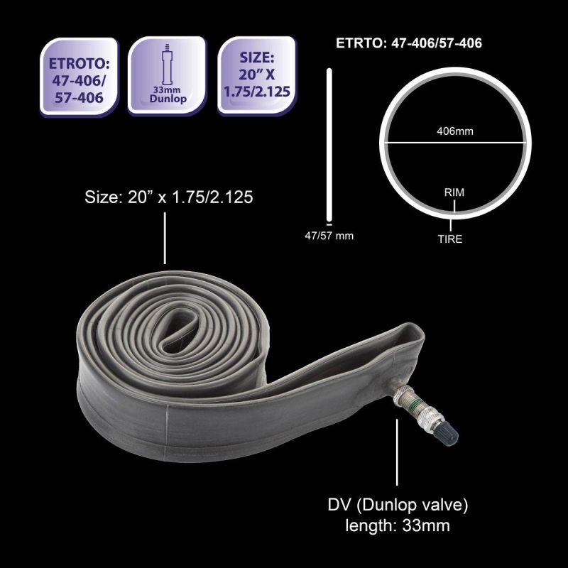 bicycle gear bike tube 20x1.75/2.125