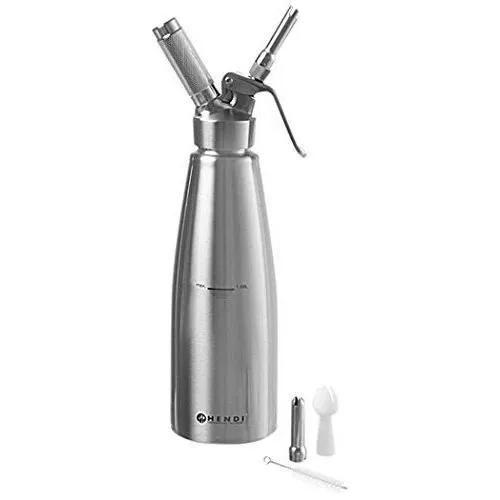 hendi whipped cream siphon profi line 1l stainless steel