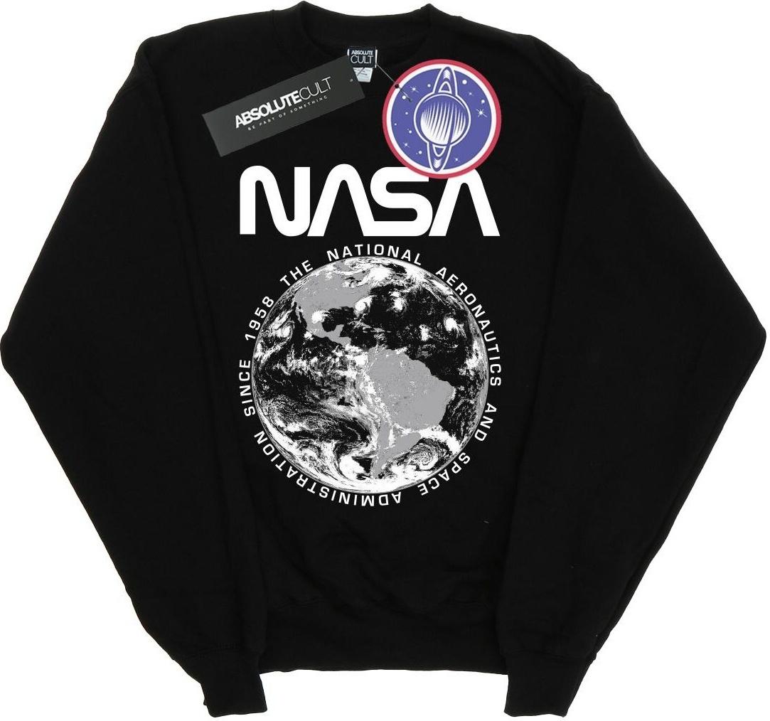 nasa sweatshirt planet earth black 4xl