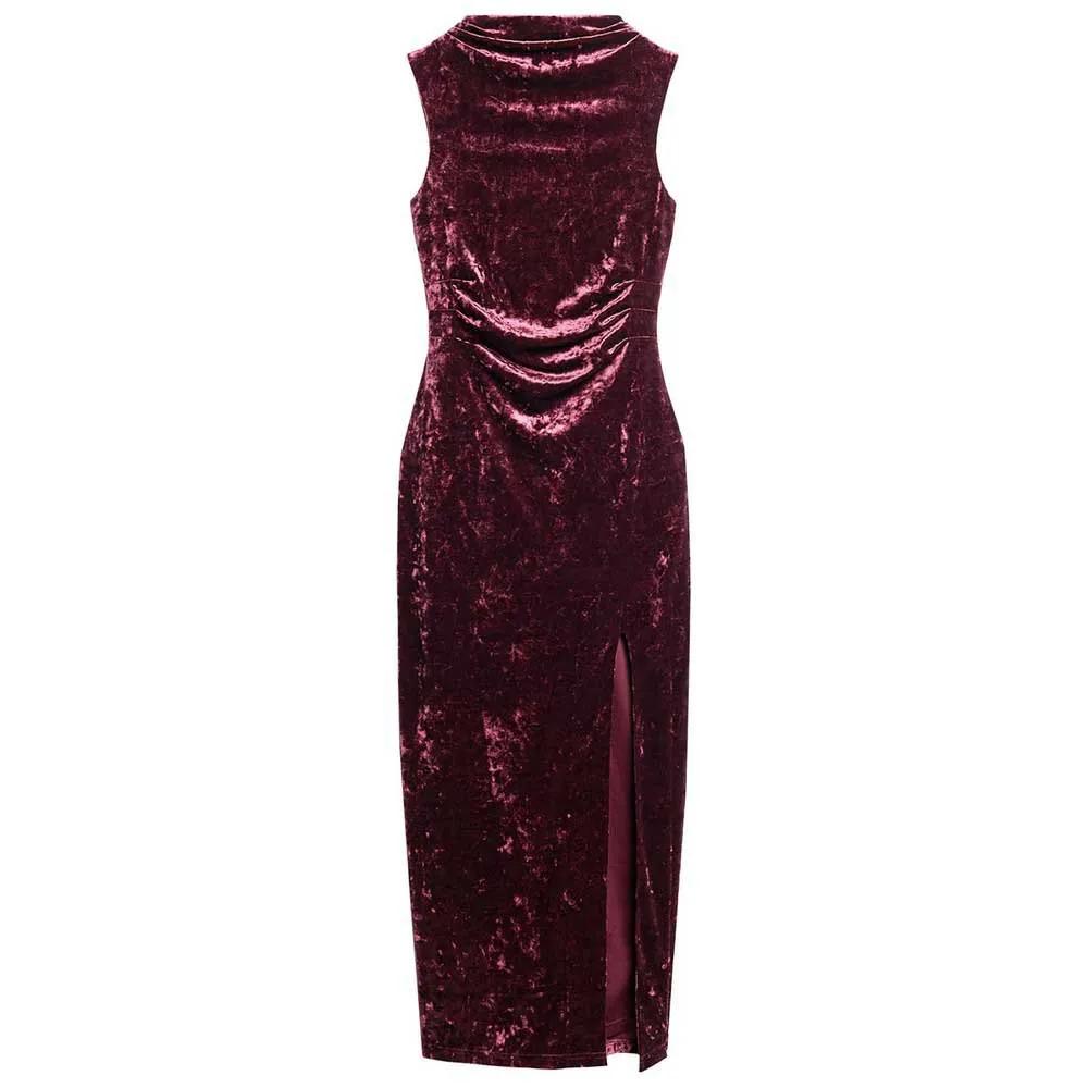 superdry maxi dress velvet high neck l