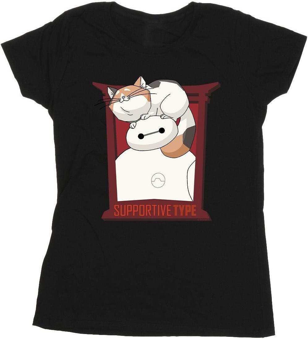 disney t-shirt big hero 6 baymax support black xxl