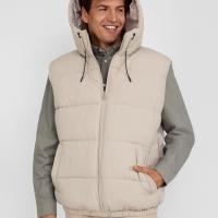 minoti gilet quilted ripstop hooded