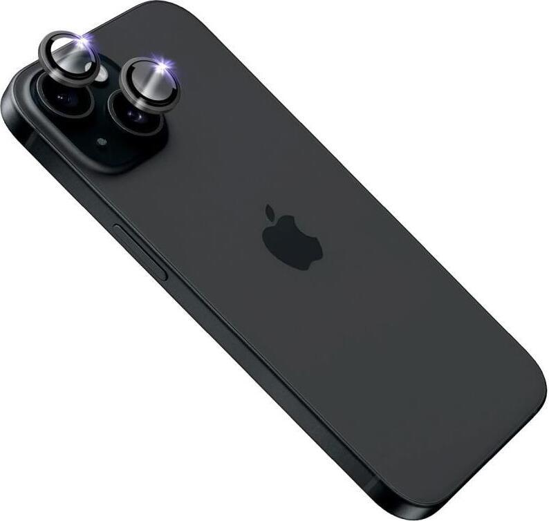 fixed camera lens protector sapphire glass for iphone 15/15 plus black
