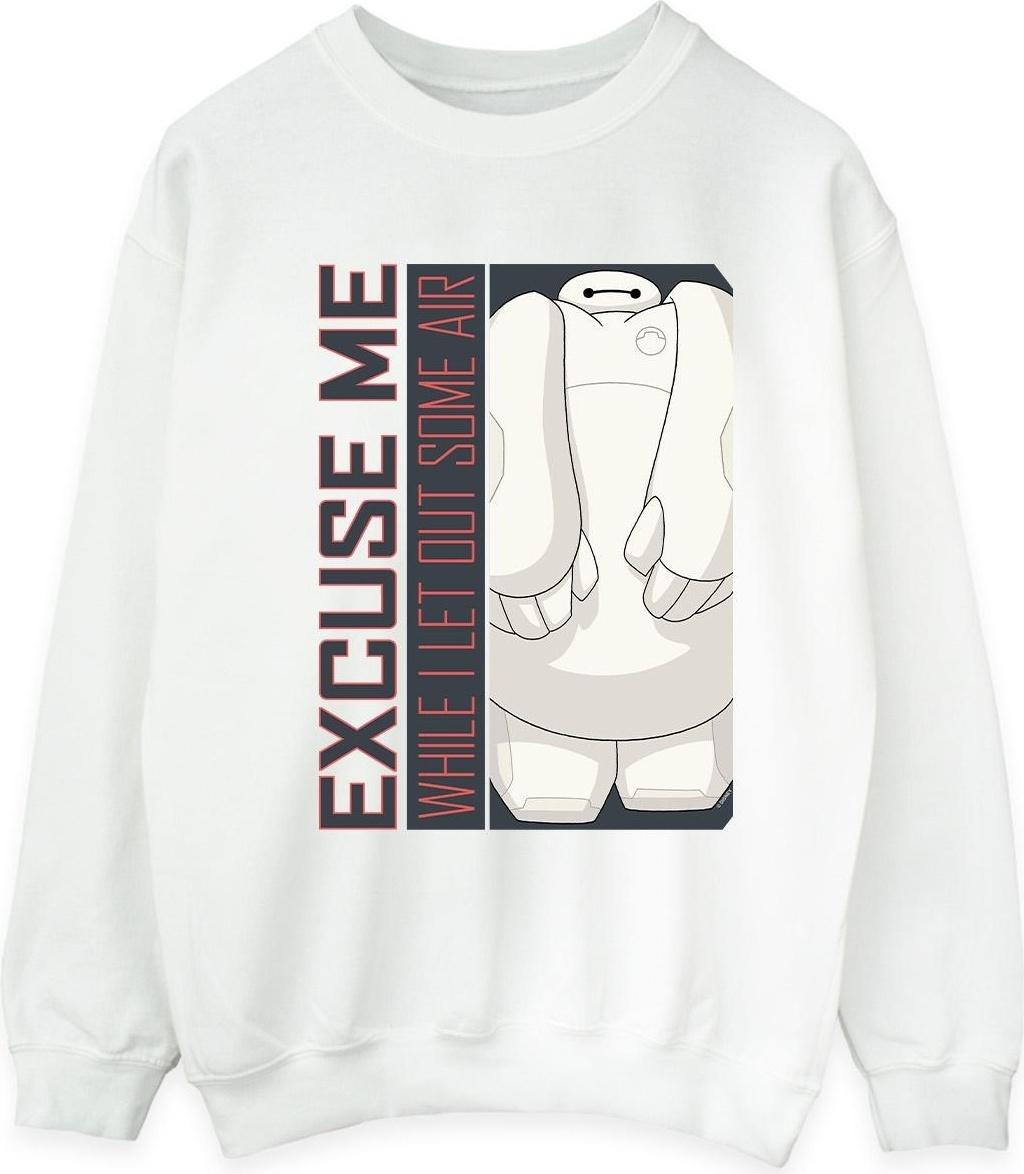 disney sweatshirt big hero 6 excuse me some air white m