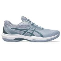 asics tennis shoes game ff clay gray/blue/green