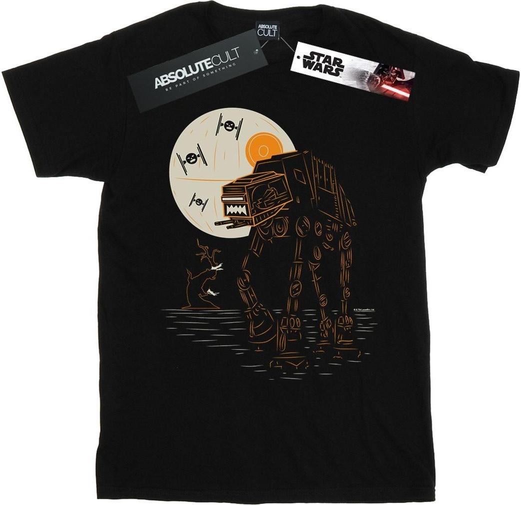 star wars t-shirt at-at boyfriend fit black l