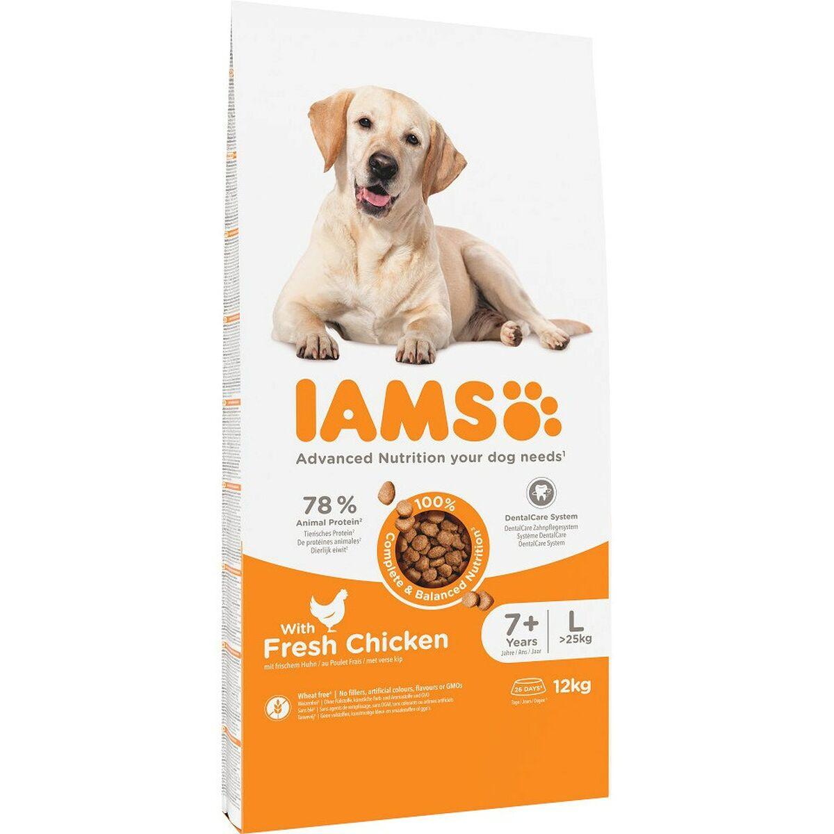 iams dog food vitality senior large breed chicken 12kg