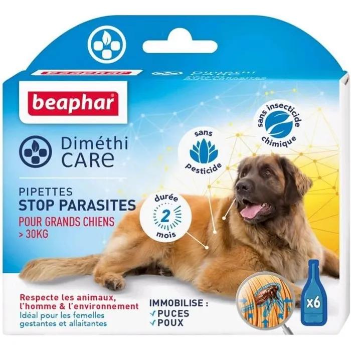 beaphar antiparasitic pipettes diméthicare grand chien >30kg 6 pack