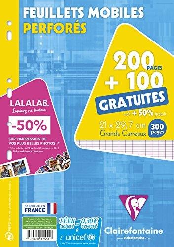 clairefontaine perforated sheets a4 200 pages