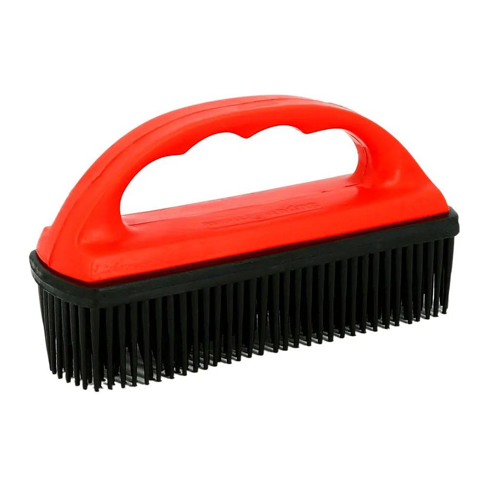 hippo-tonic grooming brush natural rubber