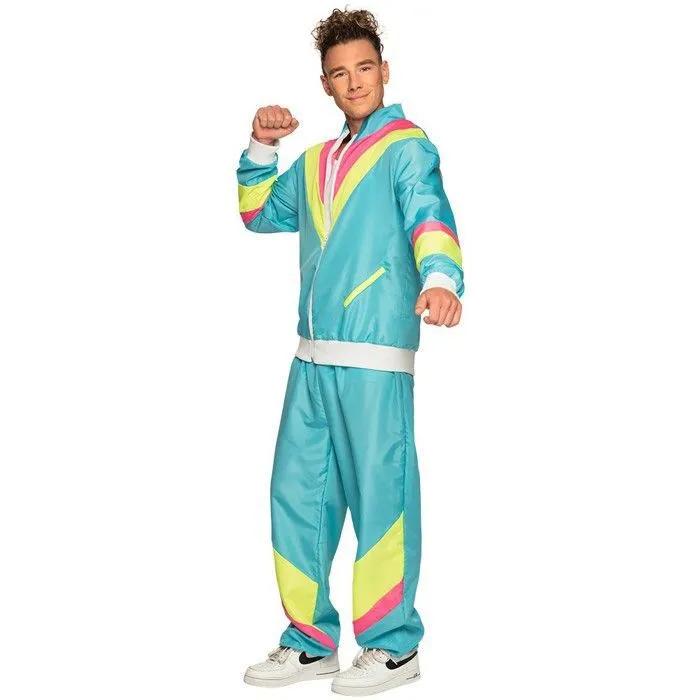 boland costume retro tracksuit turquoise l