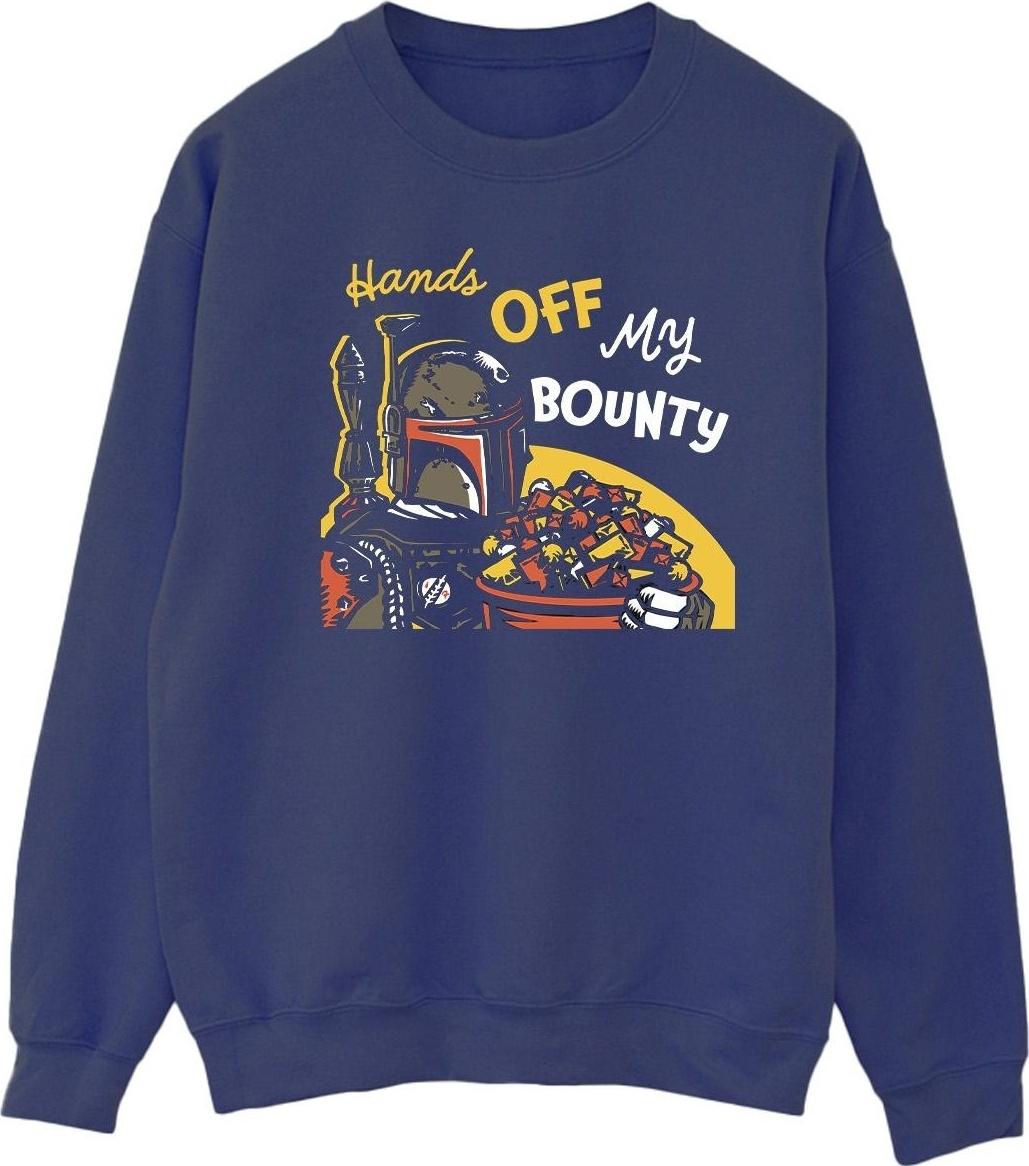 star wars sweatshirt hands off my bounty navy m