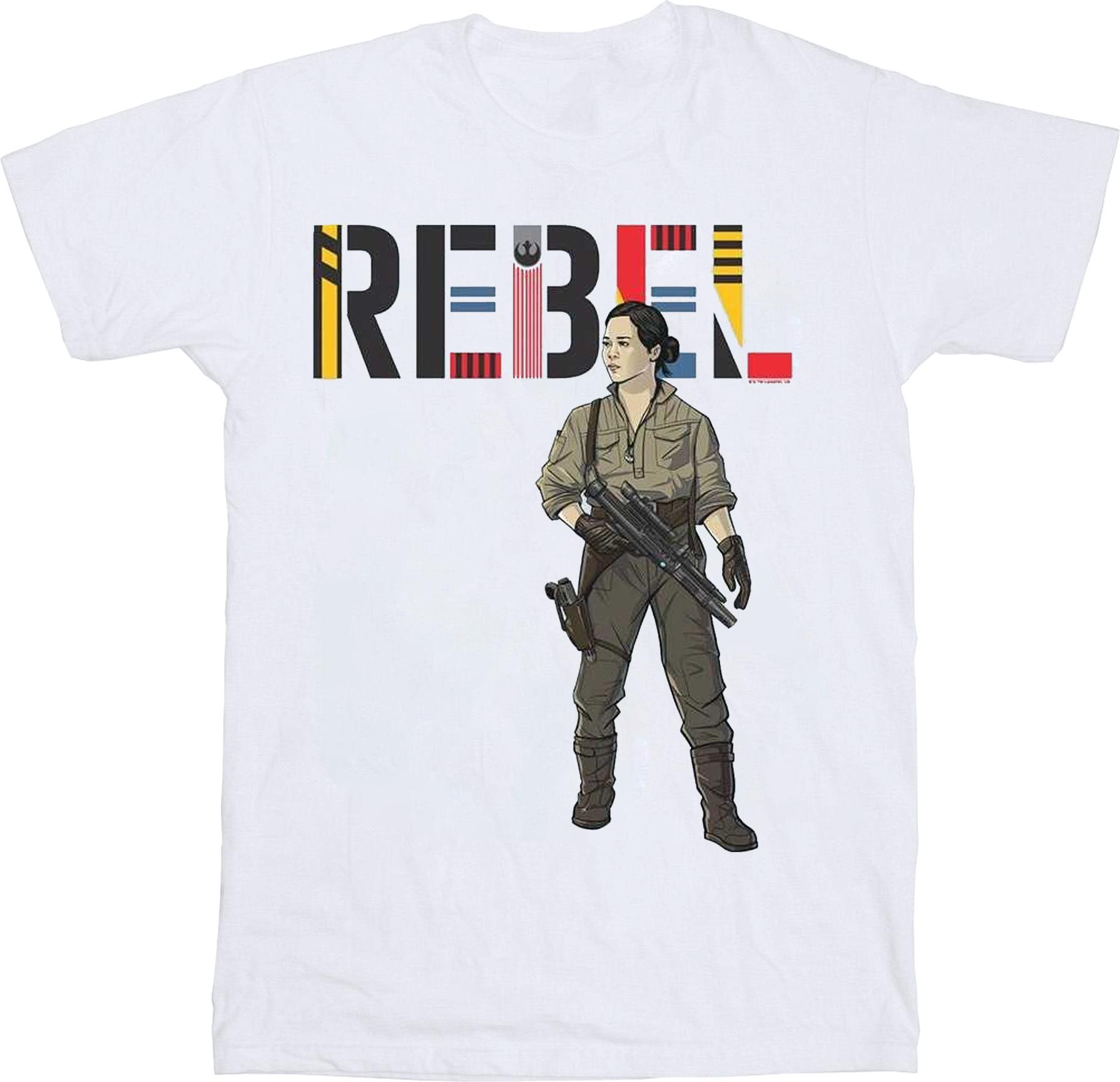 star wars t-shirt the rise of skywalker rebel white 4xl