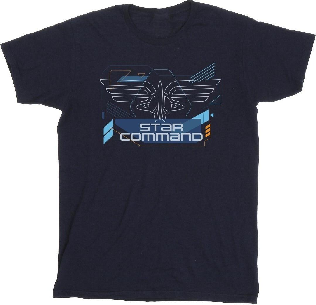 disney t-shirt lightyear star commands navy blue m