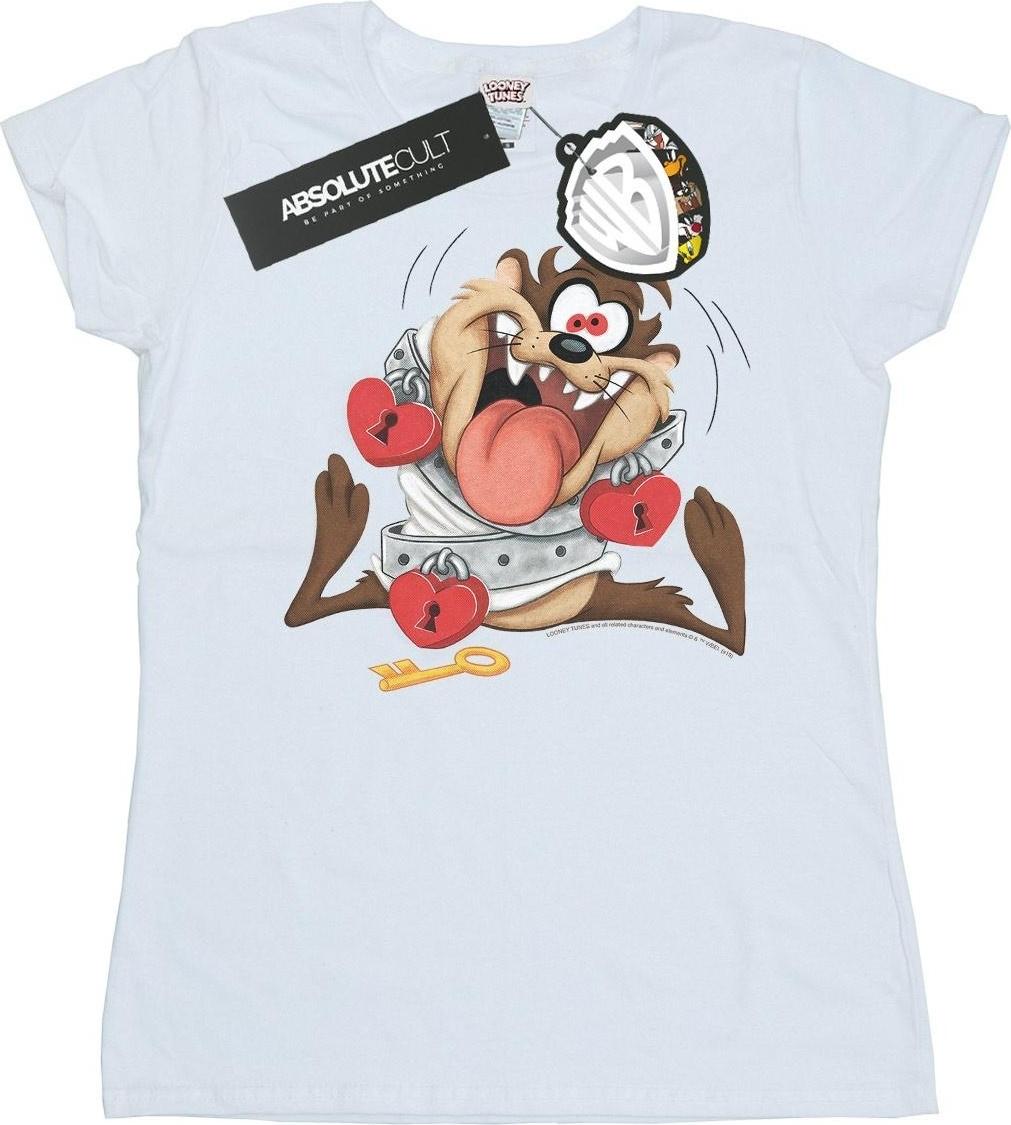 looney tunes t-shirt valentine's day madly in love white