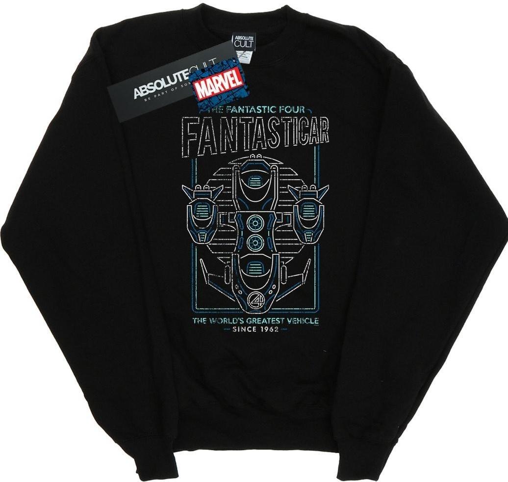marvel sweatshirt fantastic four fantasticar black 3xl