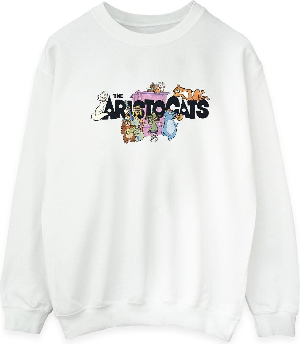 disney sweatshirt the aristocats logo white xxl