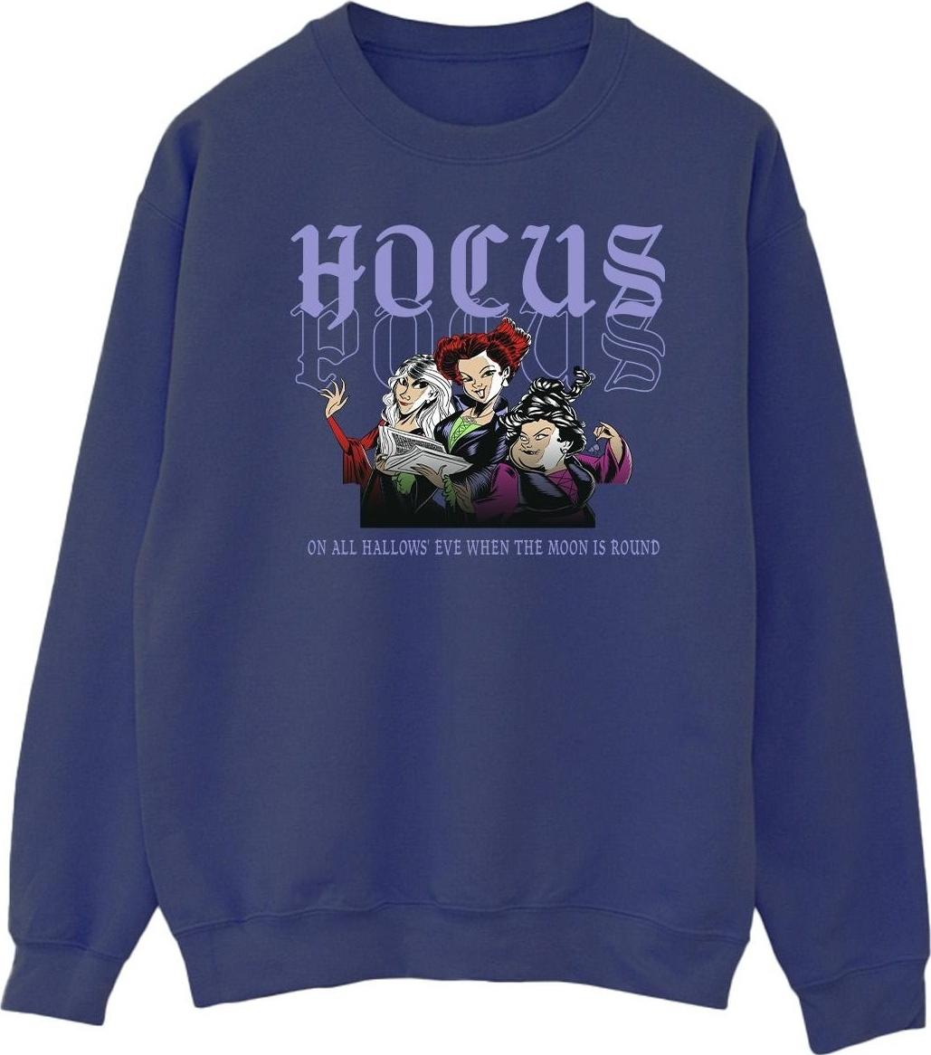 disney sweatshirt hocus pocus hallows eve navy blue m