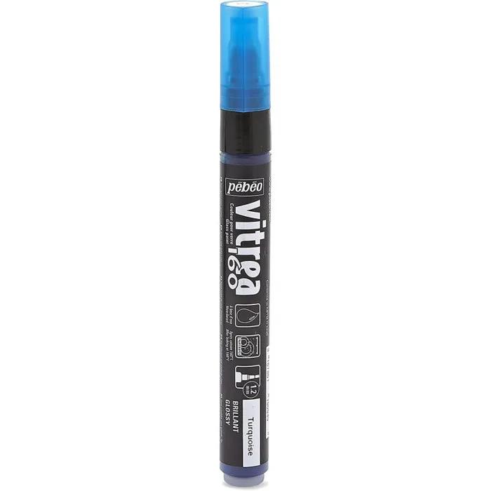 pebeo glass paint marker vitrea 160 turquoise