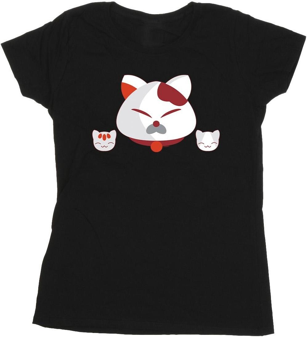 disney t-shirt big hero 6 baymax kitten heads black
