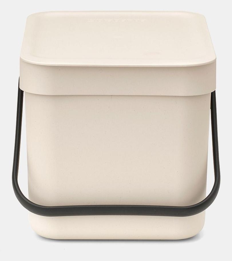brabantia waste bin sort & go 6l soft beige