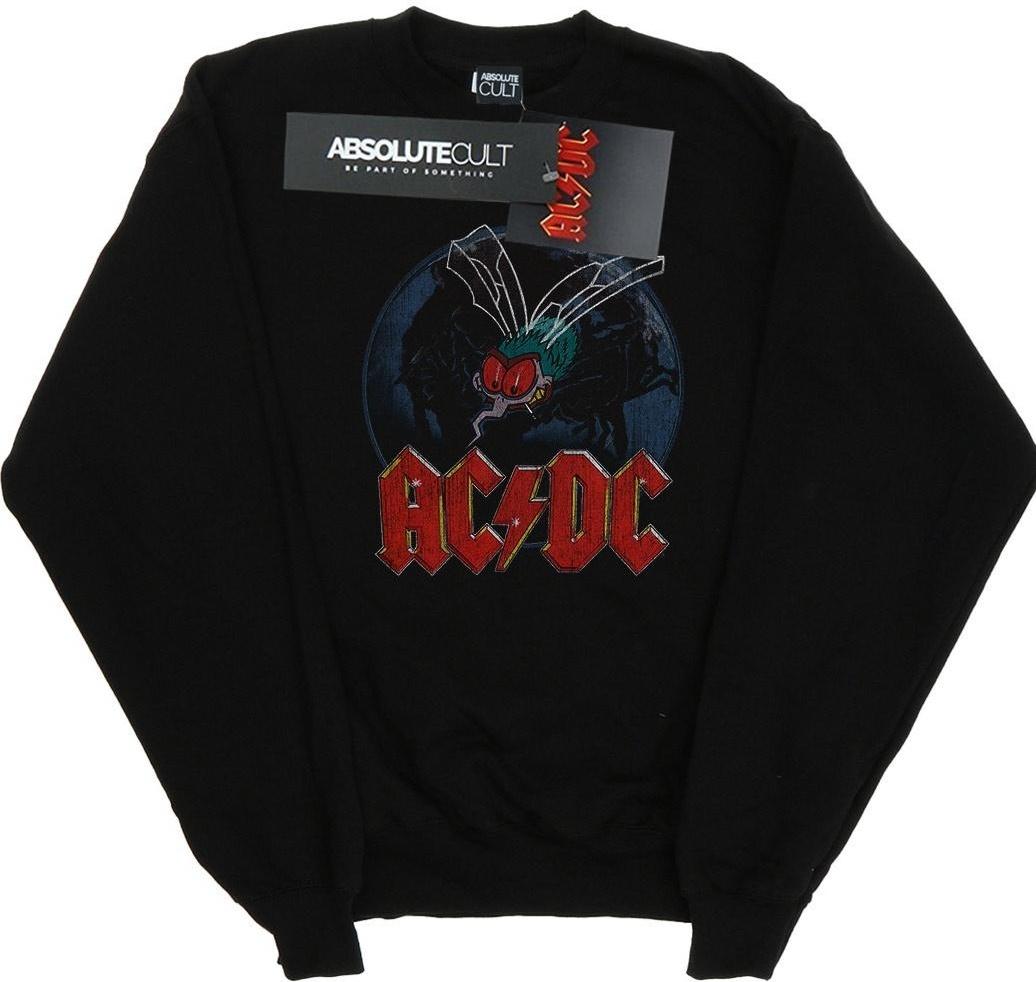ac/dc sweatshirt fly on the wall black
