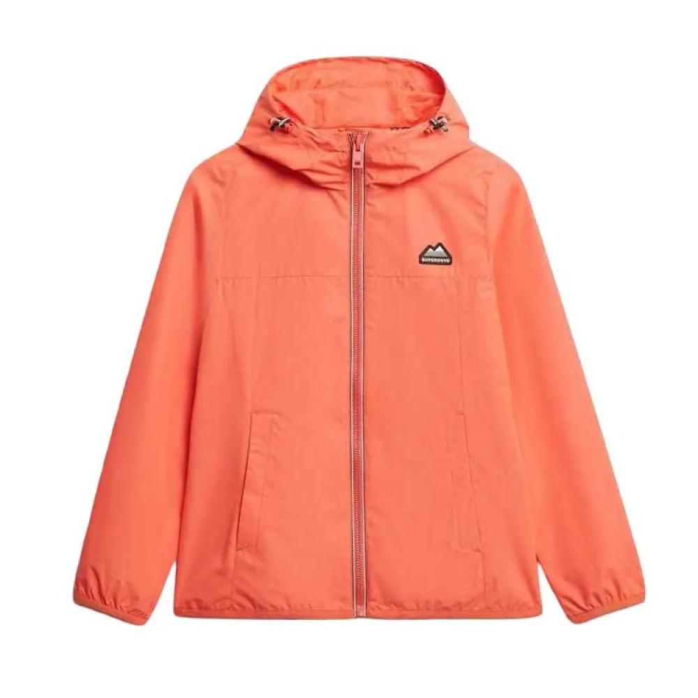 superdry windbreaker jacket essential orange 2xs