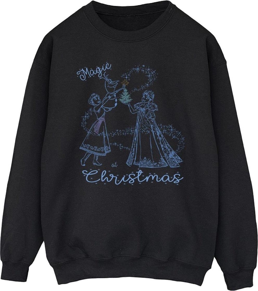 disney sweatshirt frozen magic christmas black