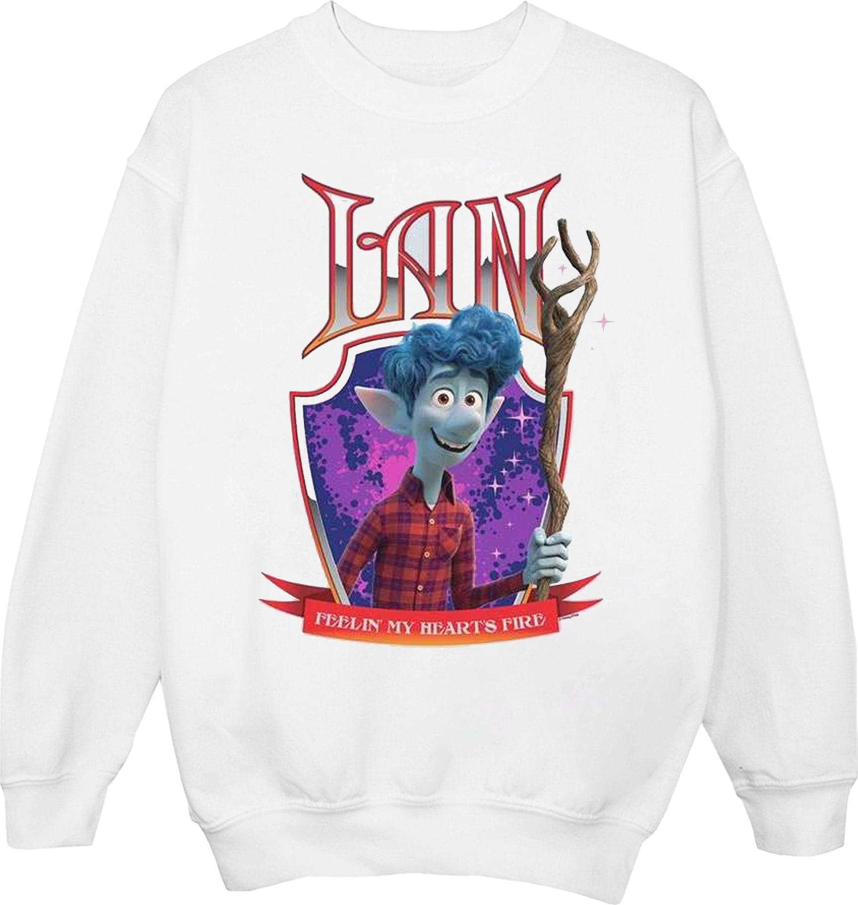 disney sweatshirt onward ian's fire white 5xl