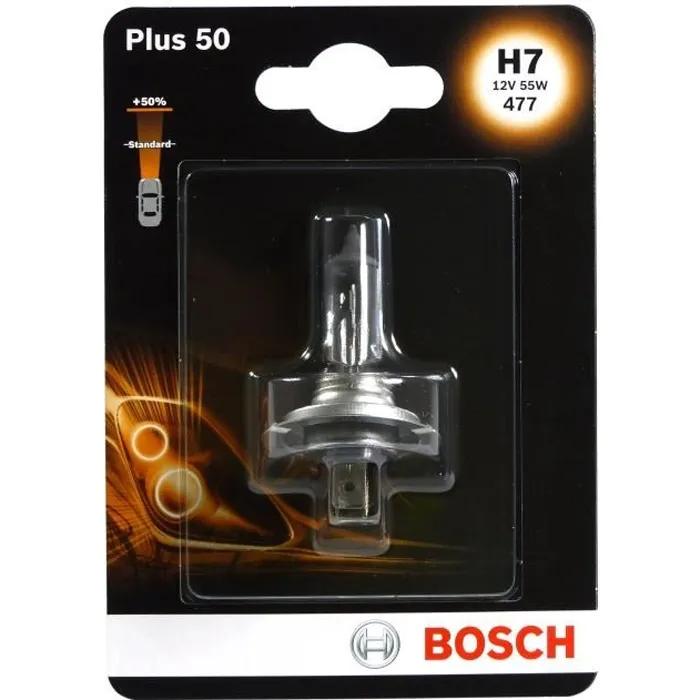 bosch car light bulb h7 plus 50 12v 55w 1 piece