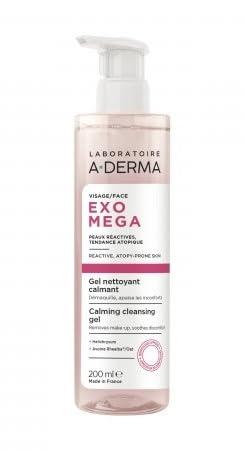 a-derma facial cleansing gel exomega soothing 200ml