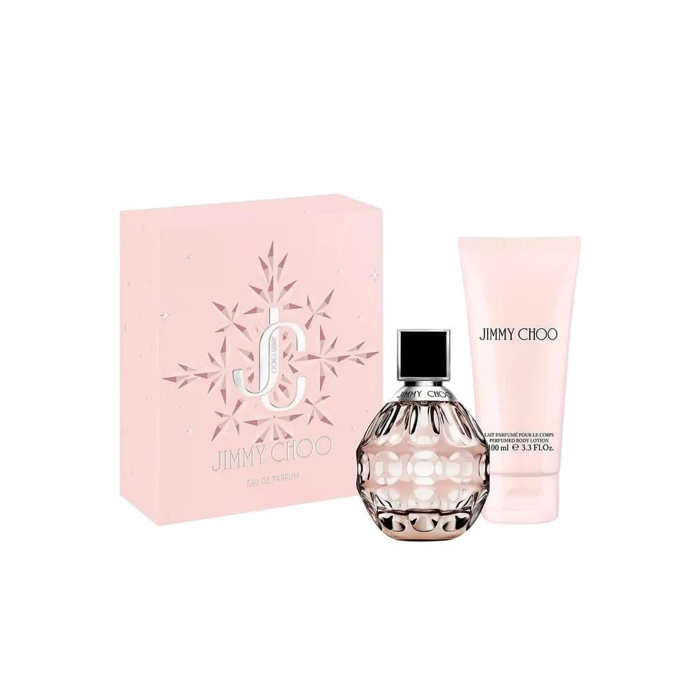 jimmy choo perfume set rose passion 60ml + body lotion 100ml