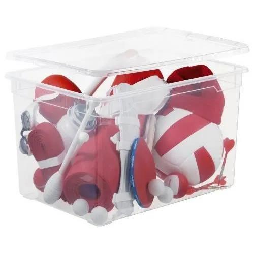 rotho storage box clear box maxi 46l