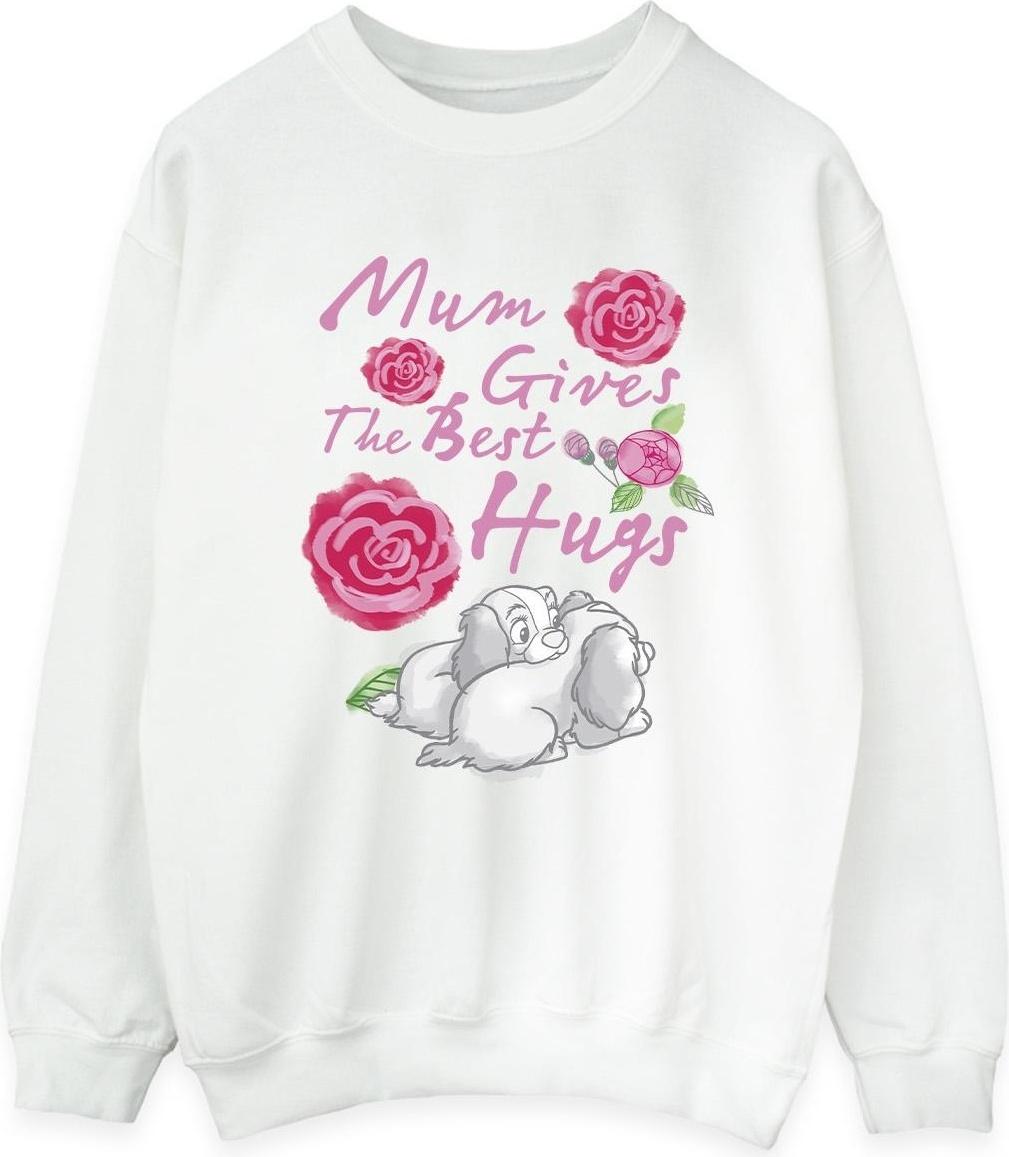 disney sweatshirt lady and the tramp mum hugs white xxl