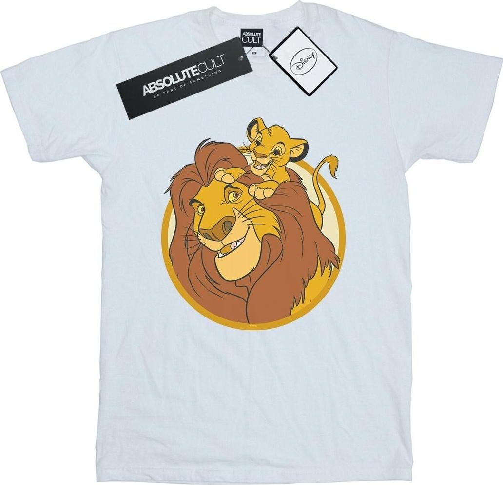 disney t-shirt the lion king simba mufasa white