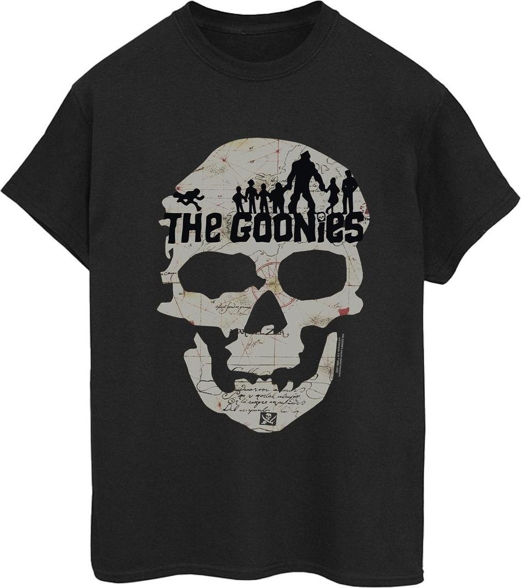 the goonies t-shirt map skull boyfriend cotton