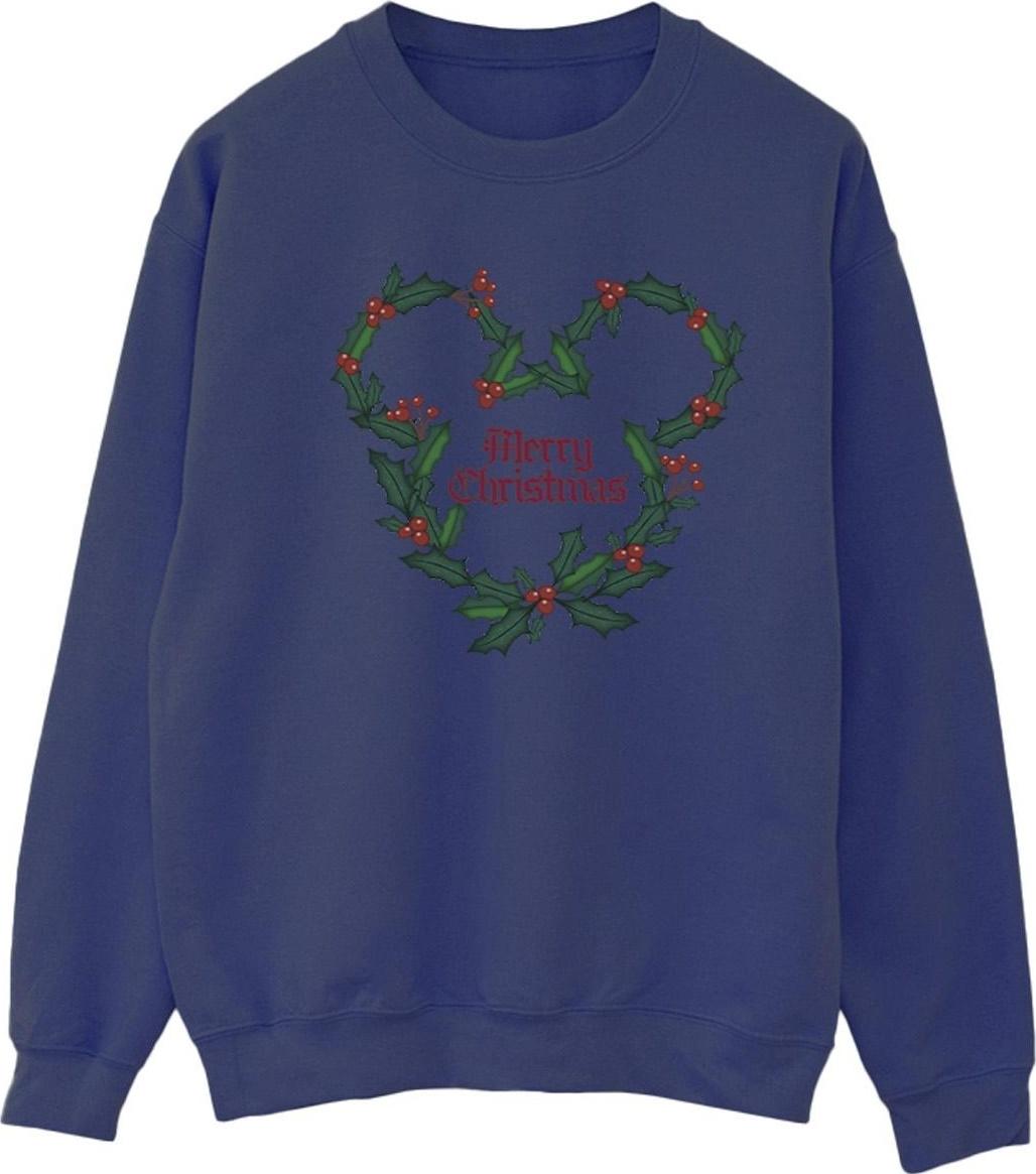 disney sweatshirt merry holly navy blue xxl
