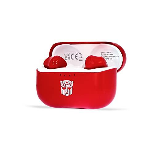 otl true wireless headphones transformers autobot tws red