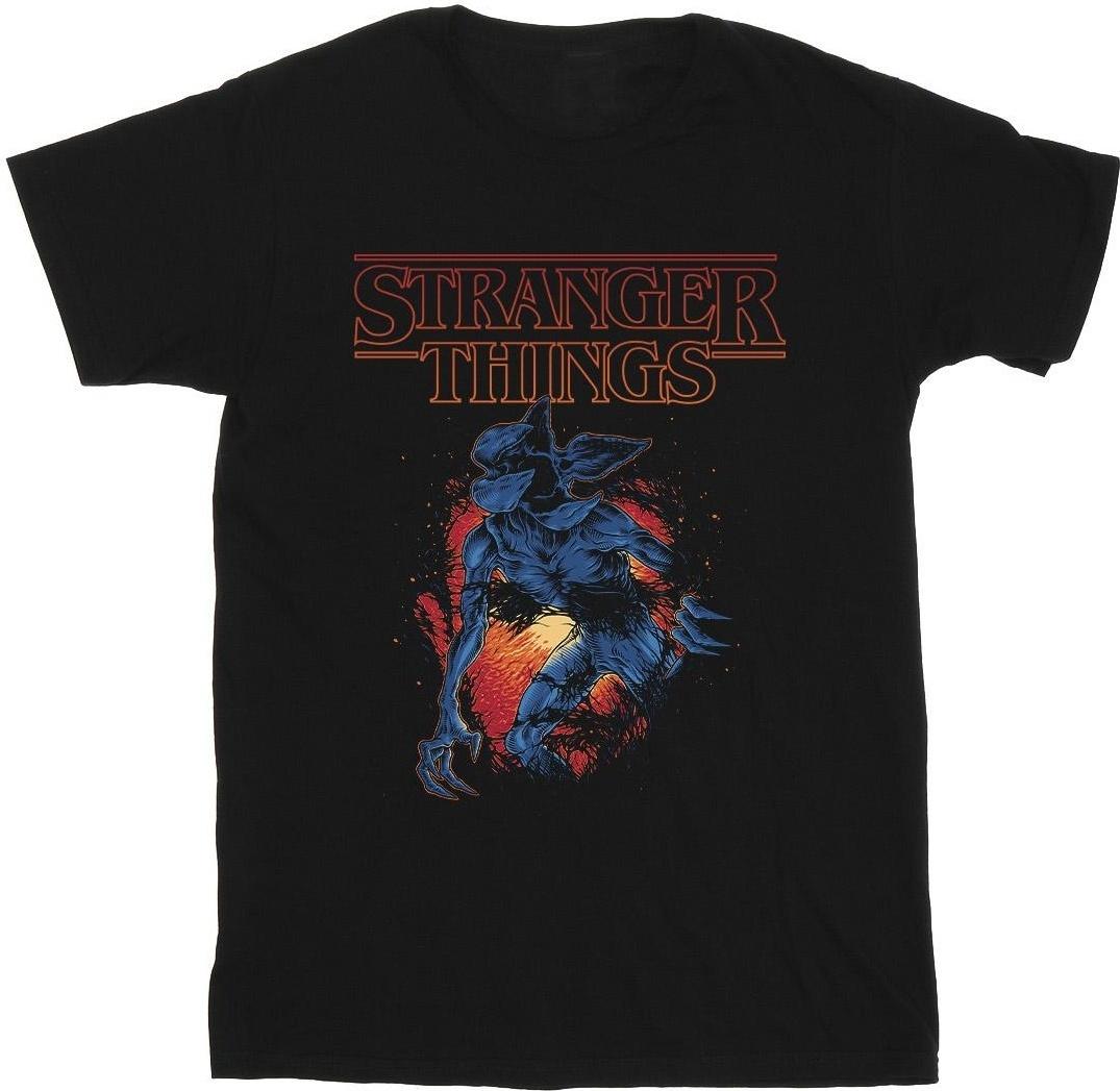 netflix t-shirt stranger things demo cave black l