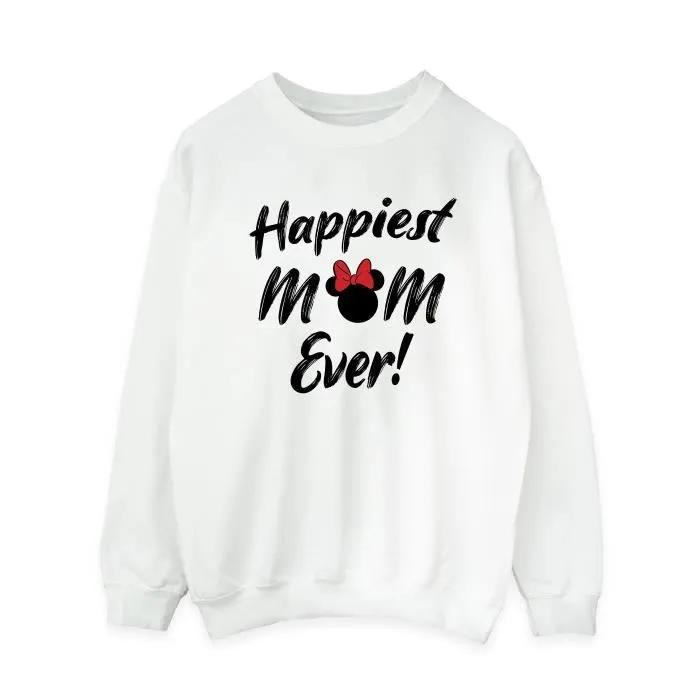 disney sweatshirt happiest mom ever white