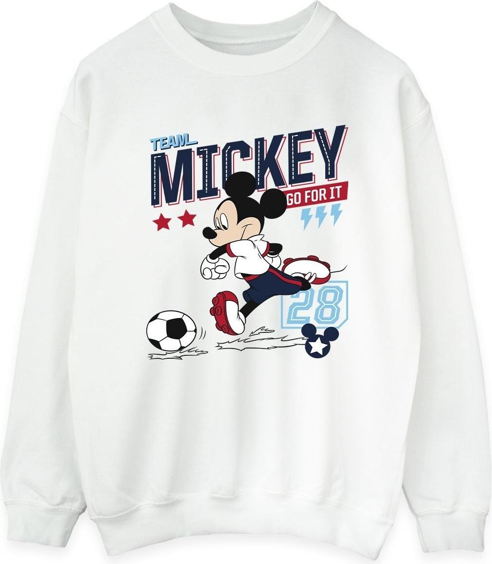 disney sweatshirt team football white xl