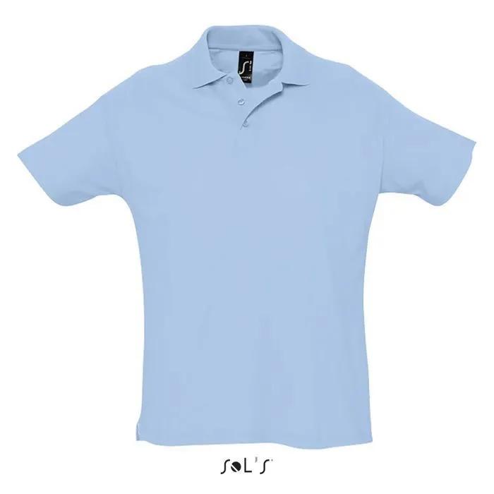 sol's polo shirt summer ii sky blue l