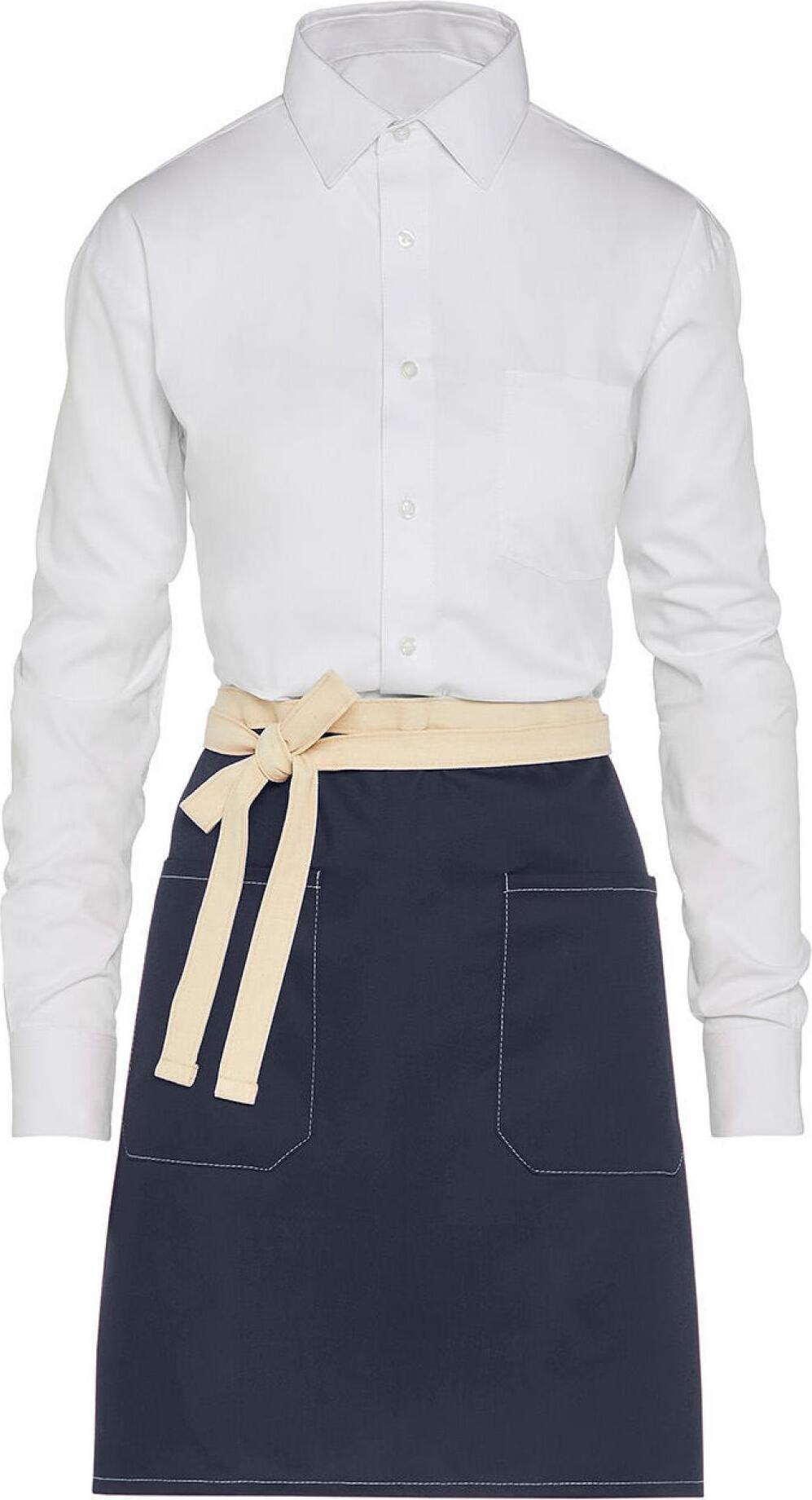 sg accessories apron santorini contrasted bistro navy one size