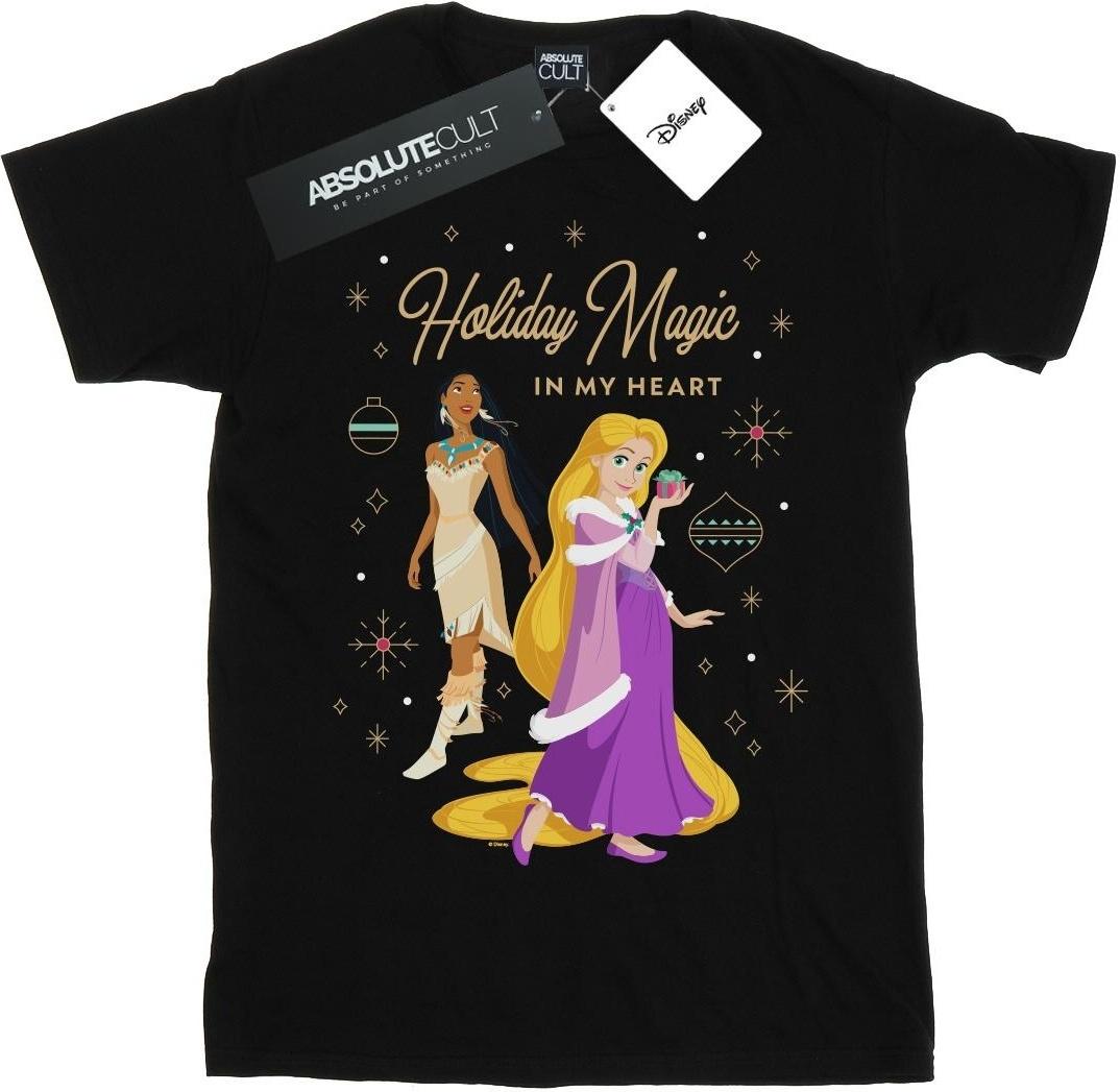 disney t-shirt princess holiday magic in my heart black 3xl