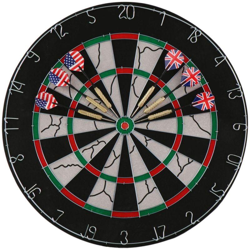 master darts dartboard deluxe 45cm 6 darts