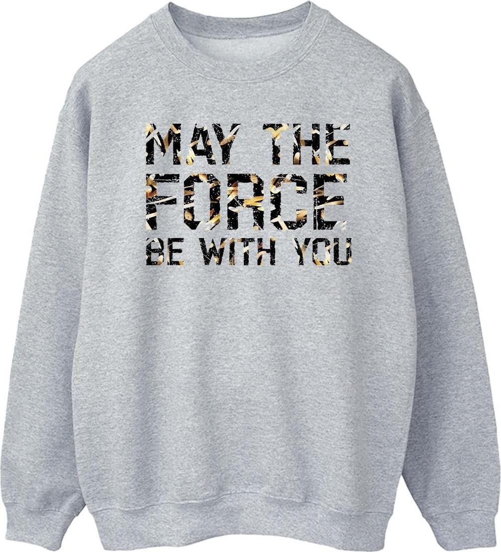 star wars sweatshirt may the force grey 2xl
