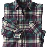 atlas for men shirt valley checked flannel 160g/m2